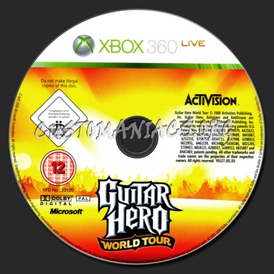 Guitar Hero: World Tour dvd label