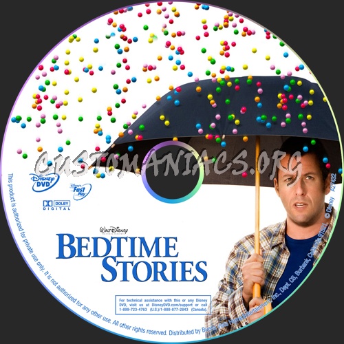 Bedtime Stories dvd label