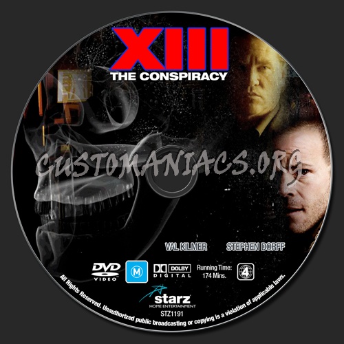 XIII The Conspiracy dvd label