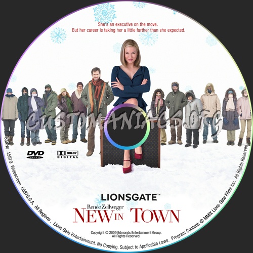 New in Town dvd label