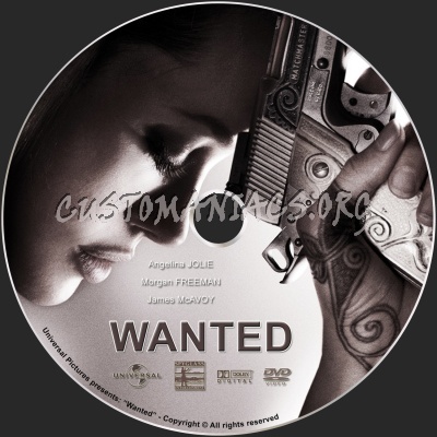 Wanted dvd label