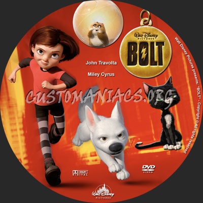 Bolt dvd label