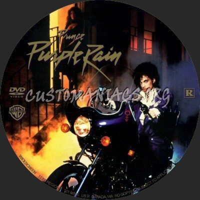 Purple Rain dvd label