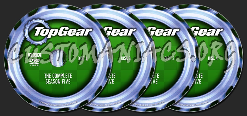 Top Gear Season Five dvd label