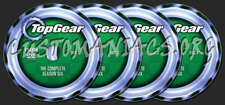 Top Gear Season Six dvd label