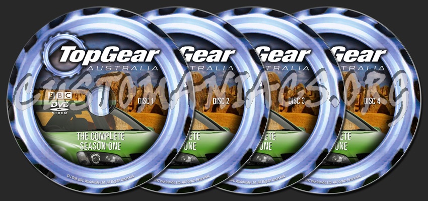 Top Gear Australia Season One dvd label