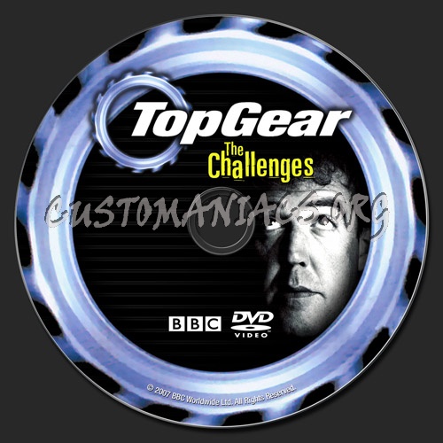 Top Gear The Challenges dvd label