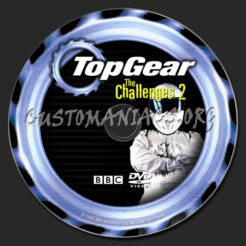 Top Gear The Challenges 2 dvd label