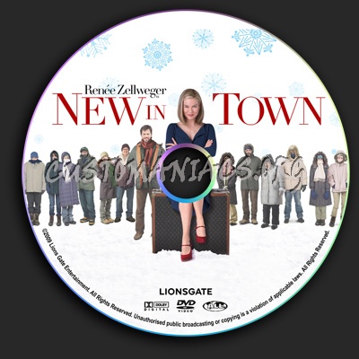 New In Town dvd label