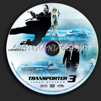 Transporter 3 dvd label