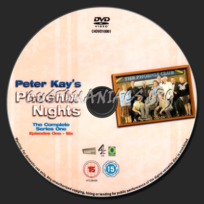 Phoenix Nights Series 1 dvd label