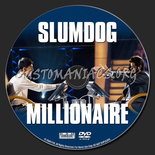 Slumdog Millionaire dvd label