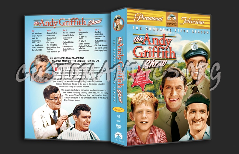 The Andy Griffith Show Season 5 dvd cover