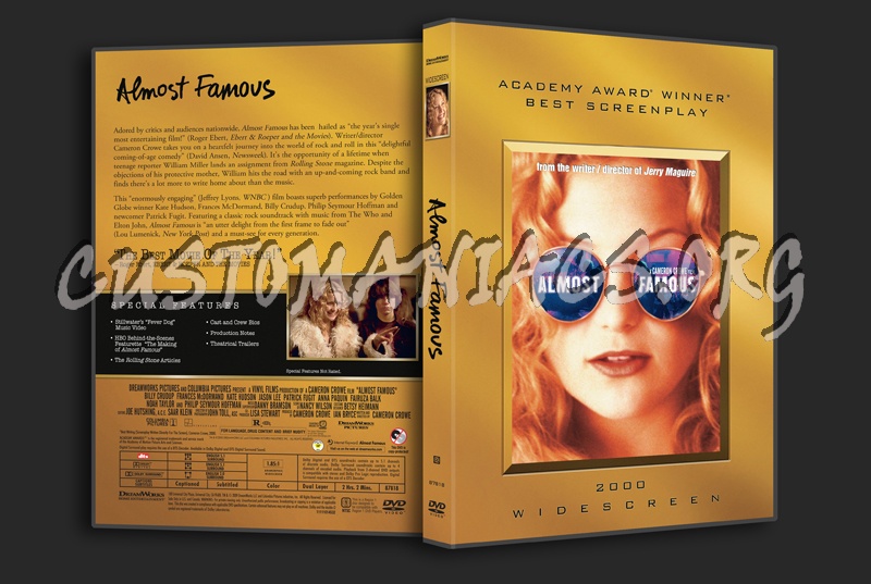 Almost Famous dvd cover