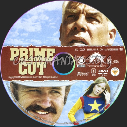 Prime Cut dvd label