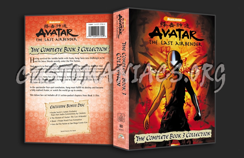 Avatar Book 3 dvd cover