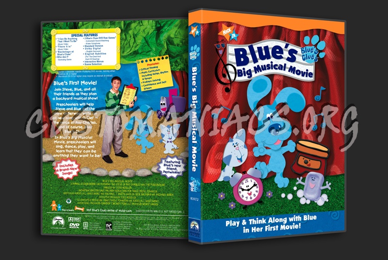 Blue s Clues Blue s Big Musical Movie dvd cover DVD Covers