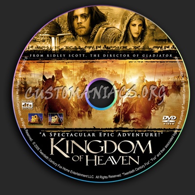Kingdom Of Heaven dvd label
