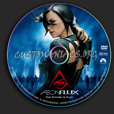 Aeon Flux dvd label