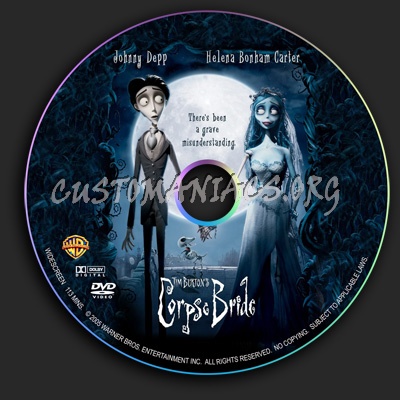 Corpse Bride dvd label