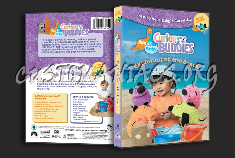 Curious Buddies: Exploring at the Beach dvd cover