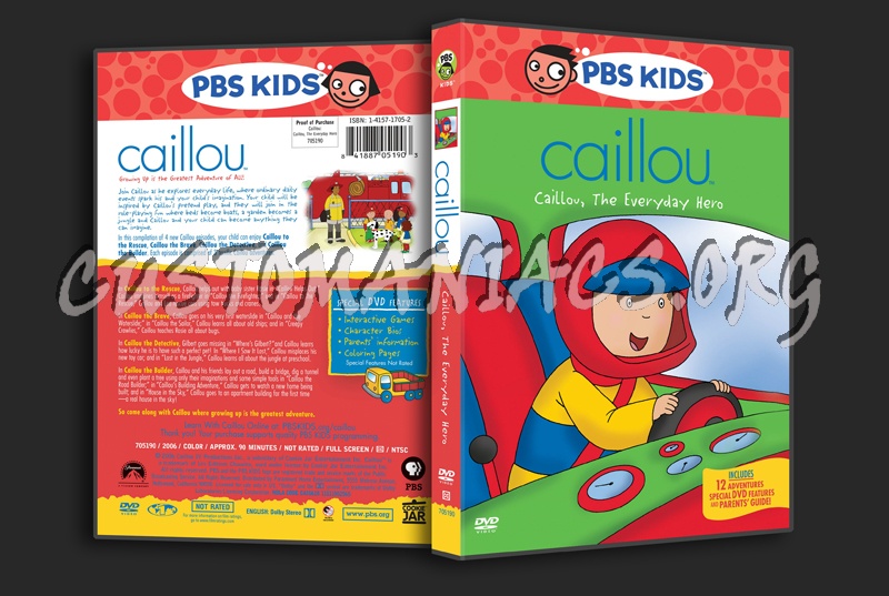 Caillou, the Everyday Hero dvd cover