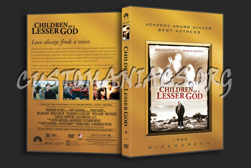 Children of a Lesser God dvd cover