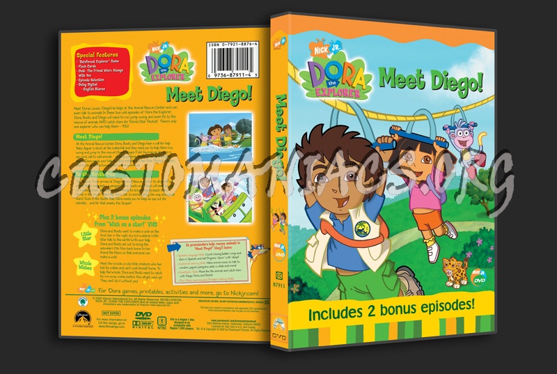 Dora the Explorer: Meet Diego! dvd cover