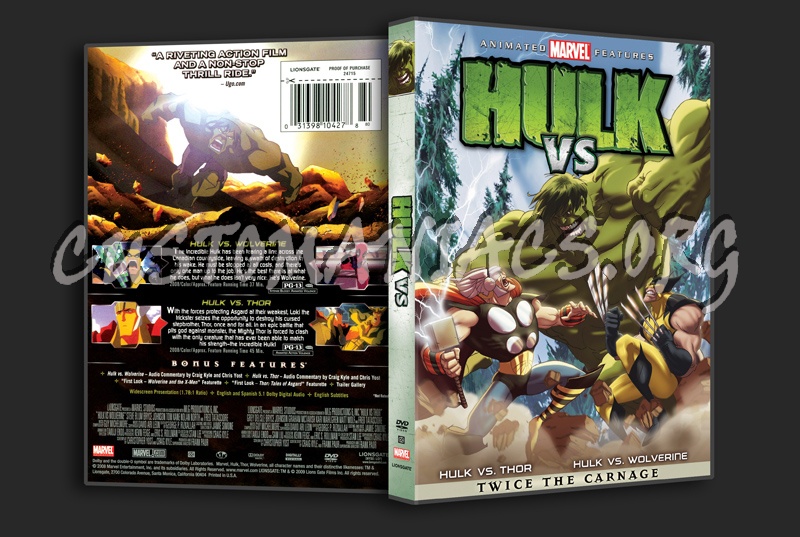 Hulk VS dvd cover