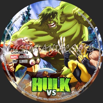 Hulk VS dvd label