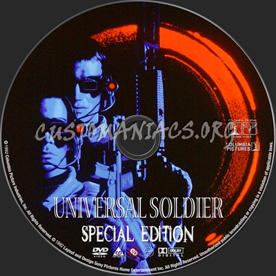 Universal Soldier Special Edition dvd label