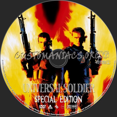 Universal Soldier Special Edition dvd label