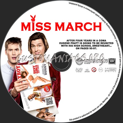 Miss March dvd label