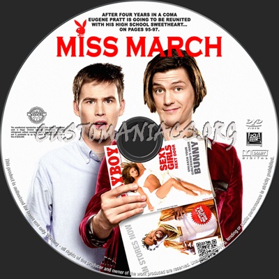 Miss March dvd label