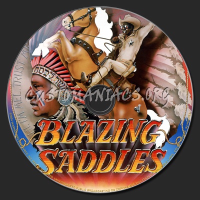 Blazing Saddles dvd label