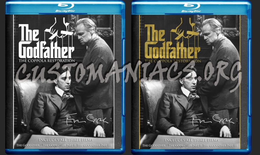 Godfather Collection, The: The Coppola Restoration blu-ray cover