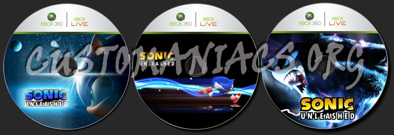 Sonic Unleashed dvd label