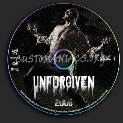 WWE - Unforgiven 2008 dvd label