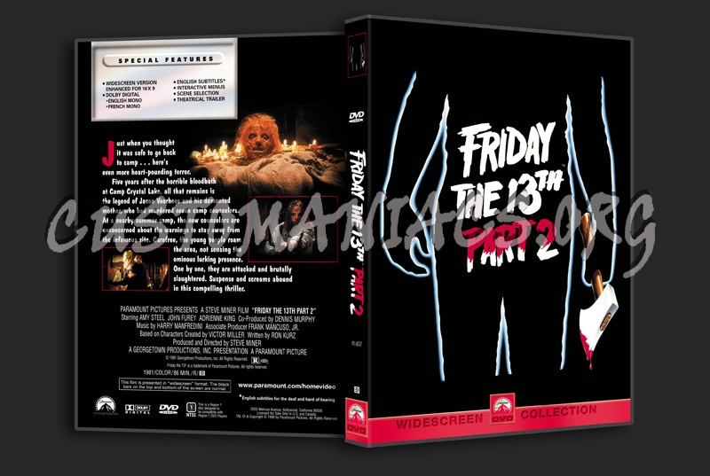 Friday the 13th Part 2 dvd cover