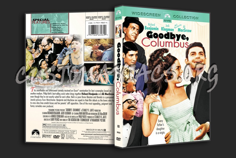 Goodbye, Columbus dvd cover