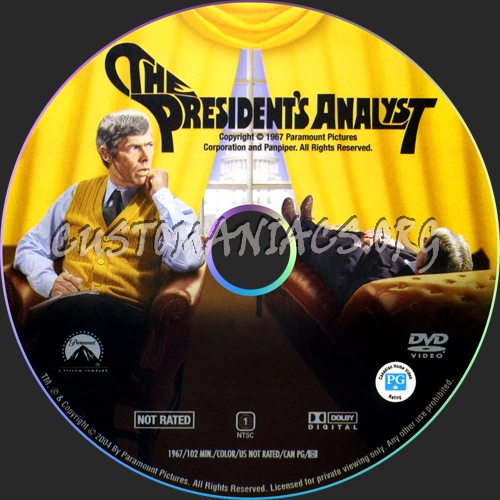 The President's Analyst dvd label