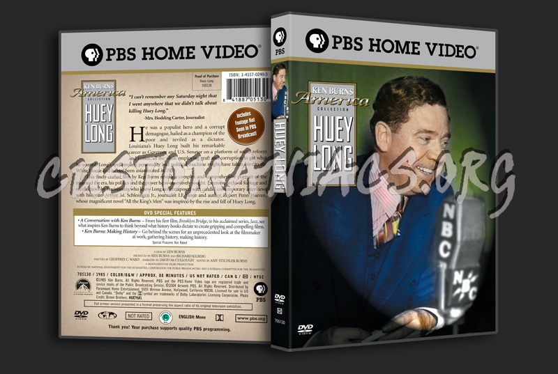 Huey Long dvd cover