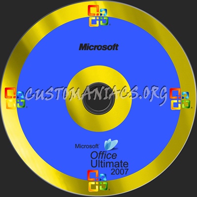 Microsoft Office Ultimate 2007 dvd label