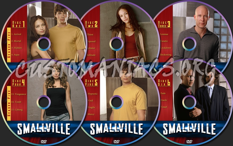 Smallville Season Five dvd label