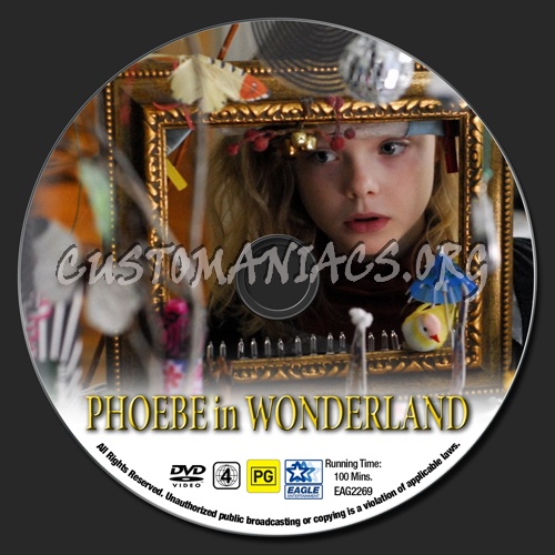 Phoebe In Wonderland dvd label