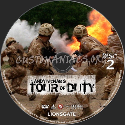 Andy Mcnab's Tour of Duty dvd label