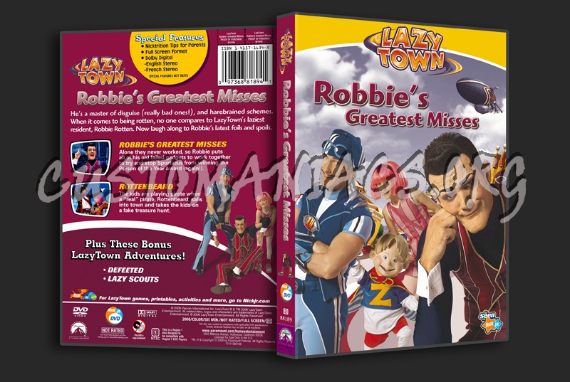 Lazy Town: Robbie's Greatest Misses dvd cover