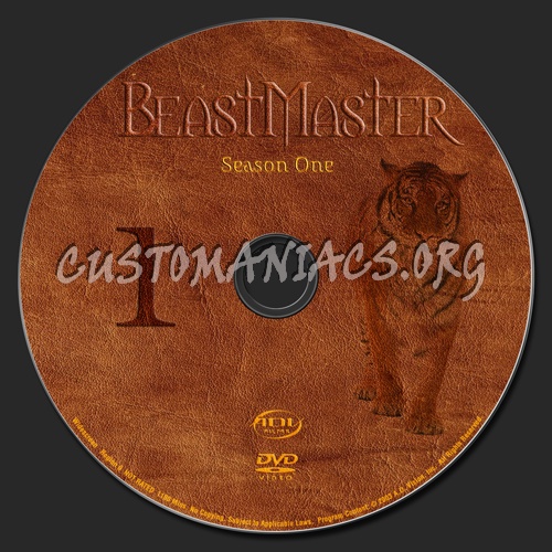 Beastmaster - Season One dvd label