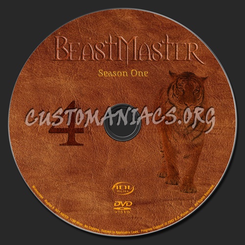 Beastmaster - Season One dvd label