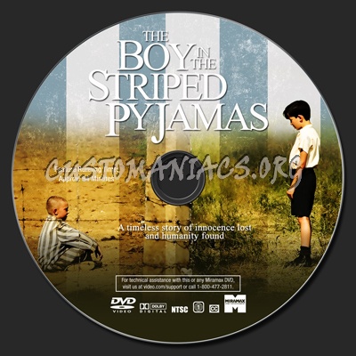 The Boy In The Striped Pyjamas dvd label